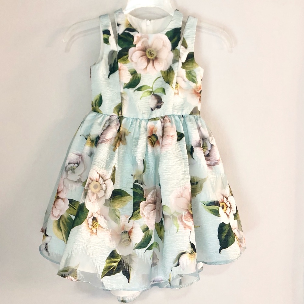Pippa & Julie Floral Brocade High/Low Dress